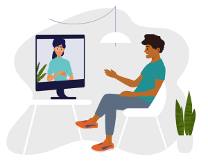 Mental health consultation illustration