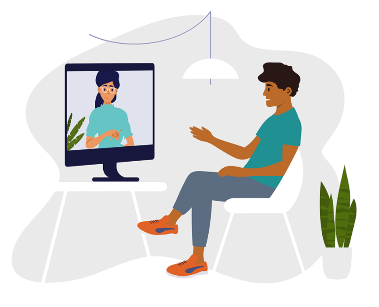 Mental health consultation illustration