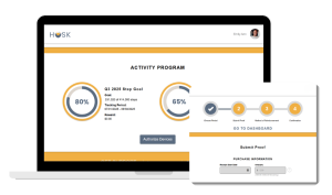 HUSK Rewards activity tracking screenshot