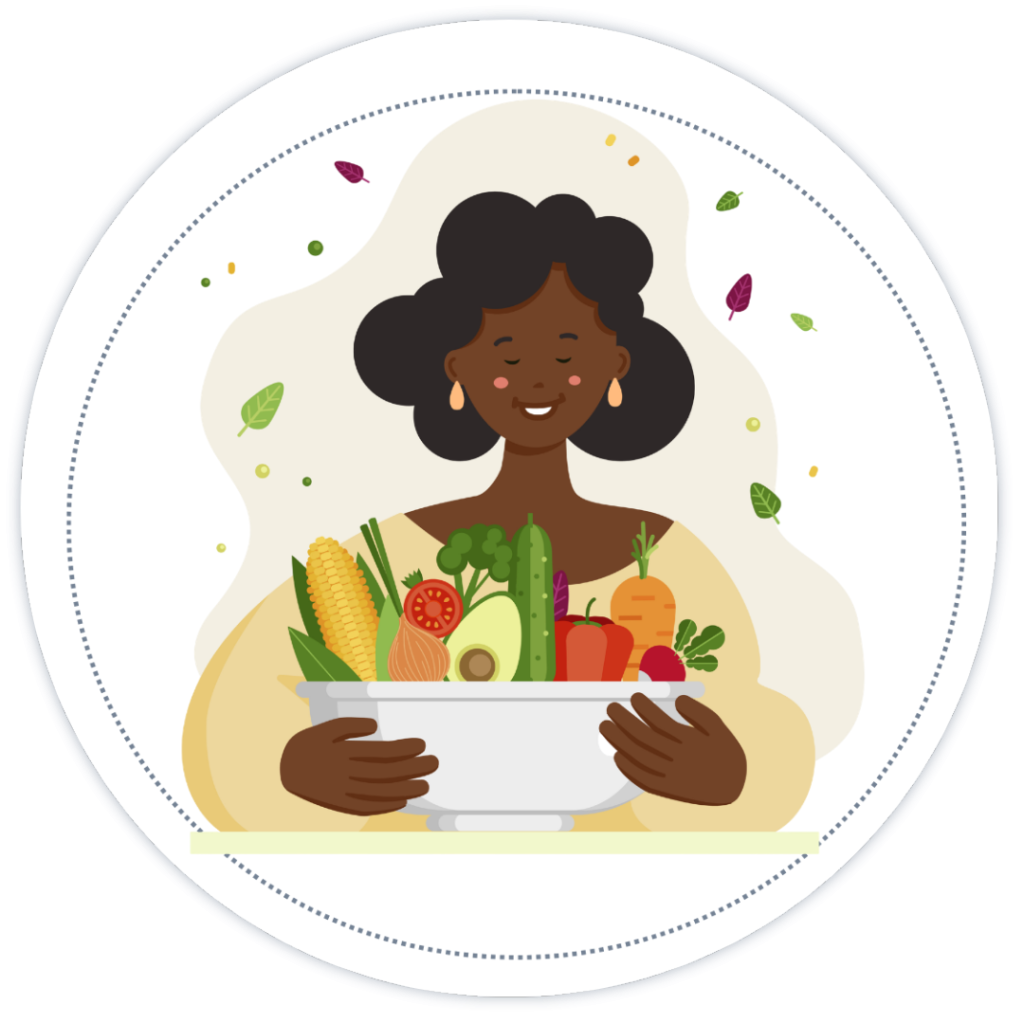 Nutrition support client illustration