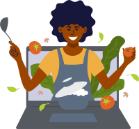 Cooking Demo Illustration