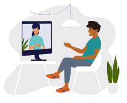 Mental health consultation illustration